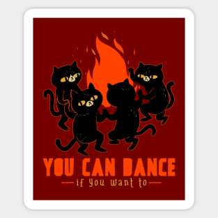 Halloween Kitty Ritual Dance Party! Sticker